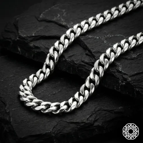 2 Parlak Gurmet Zincir Gümüş Erkek Bileklik Modeli