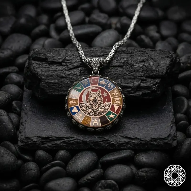 Türk İmparatorluğu Gümüş Kolye Modeli