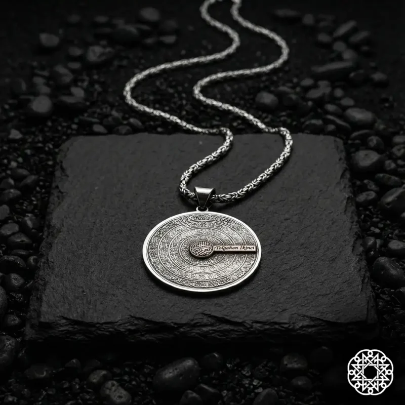 Koruma Duaları Gümüş Kolye Modeli