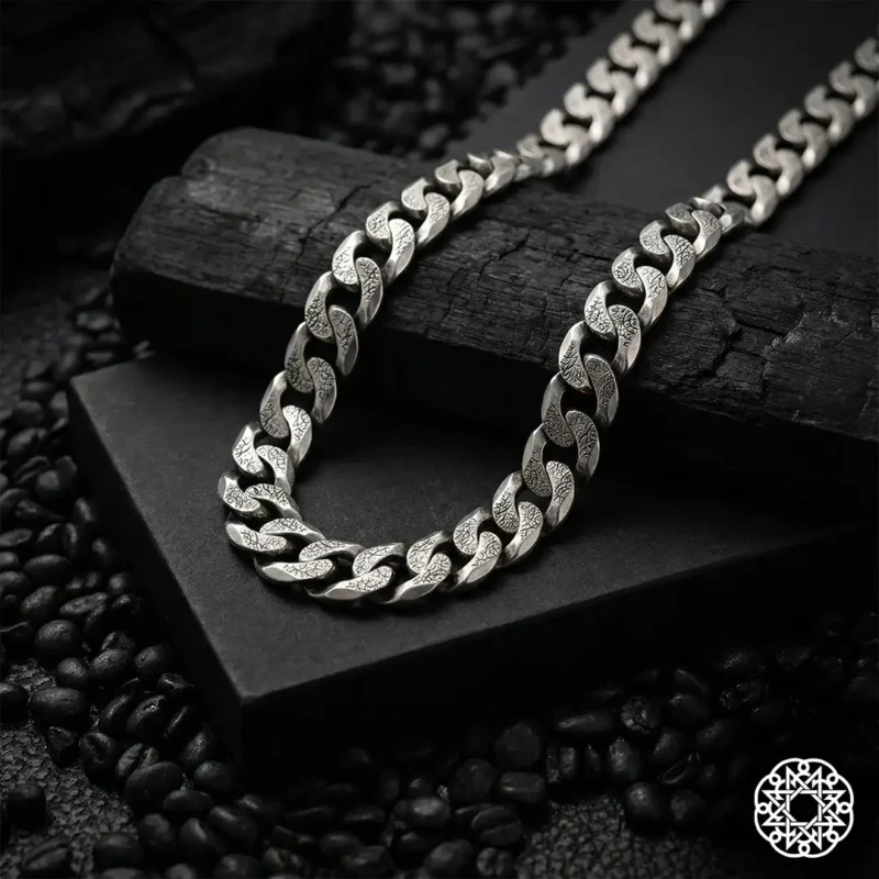 3 Kalın Gurmet Gümüş Erkek Kolye Modeli