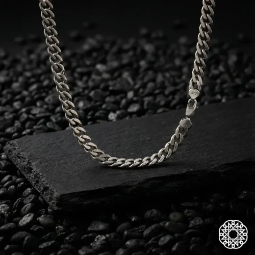 3 Kalın Gurmet Gümüş Erkek Kolye Modeli