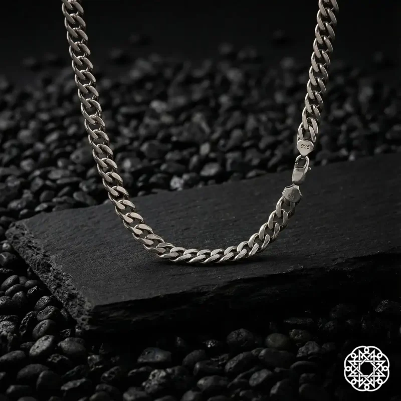 3 Kalın Gurmet Gümüş Erkek Kolye Modeli