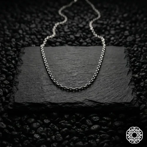 3 İnce Zincir Gümüş Erkek Kolye Modeli