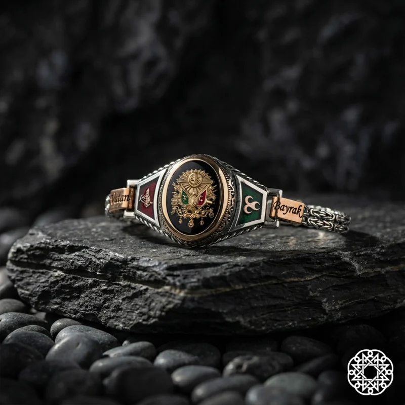 3 Osmanlı Cihan İmparatorluğu Gümüş Bileklik Modeli