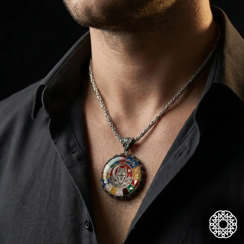 Türk İmparatorluğu Gümüş Kolye Modeli