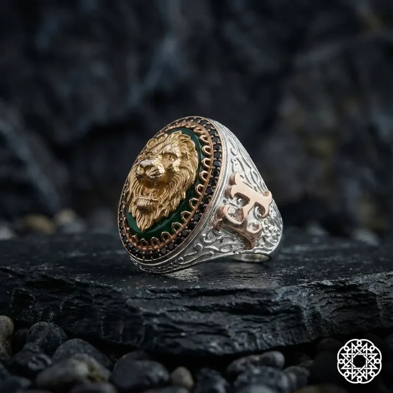 Aslan Gümüş Erkek Yüzük Modeli