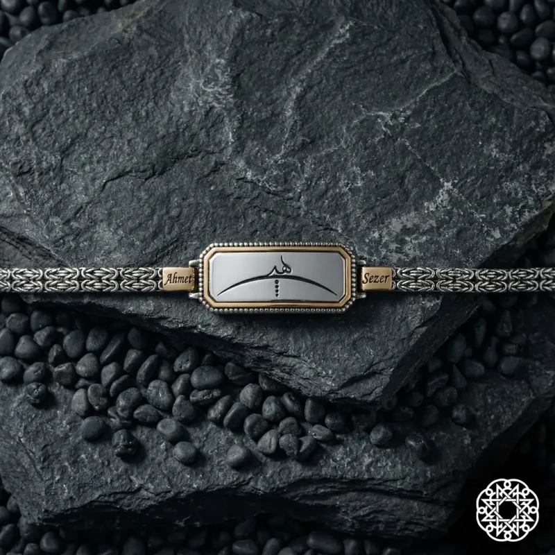 Hiç Olmak İsimli Gümüş Bileklik Modeli