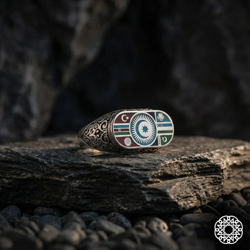 Türk Teşkilatı Gümüş Yüzük Modeli
