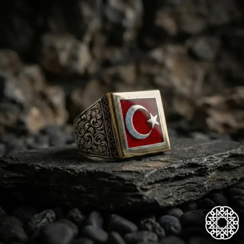34t3y5hfsv Vatan Ayyıldız Gümüş Erkek Yüzük Modeli