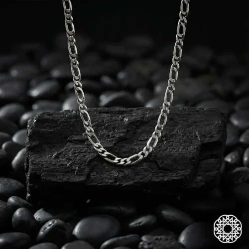 4 Klasik Gurmet Zincir Gümüş Erkek Kolye Modeli