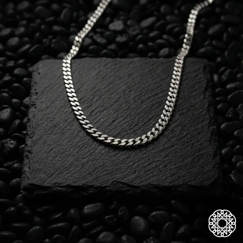 4 İtalyan Gurmet Gümüş Erkek Kolye Modeli