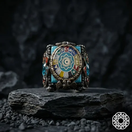 a1 Diriliş Türk Teşkilatı Gümüş Erkek Yüzük Modeli