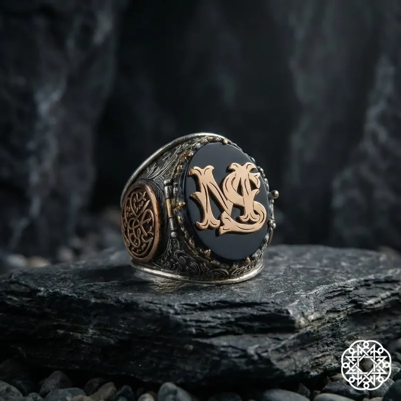 İsimli Değerli Kıl Gümüş Erkek Yüzük Modeli