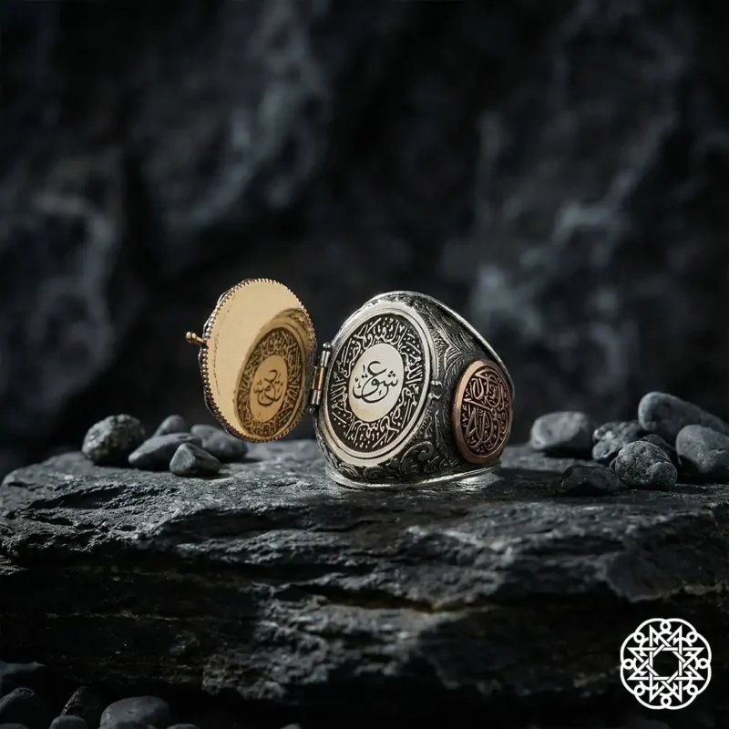 İsimli Değerli Kıl Gümüş Erkek Yüzük Modeli