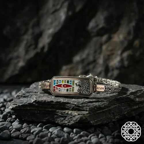 fwgr24 Türk Teşkilatı Gümüş Erkek Yüzük Modeli