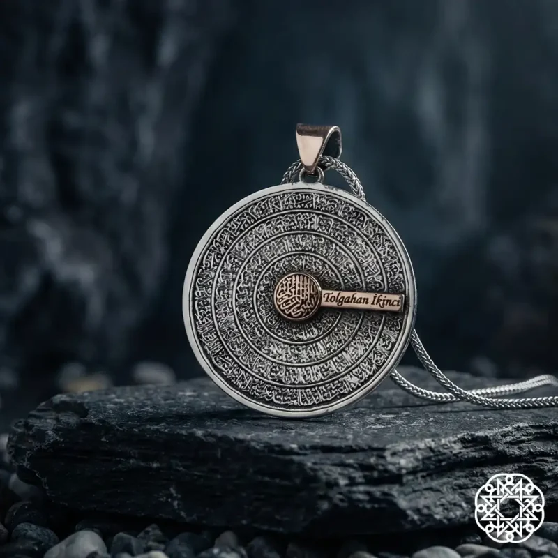 Koruma Duaları Gümüş Kolye Modeli