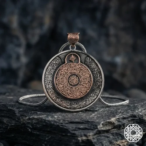 g3 Koruma Duaları Gümüş Kolye Modeli