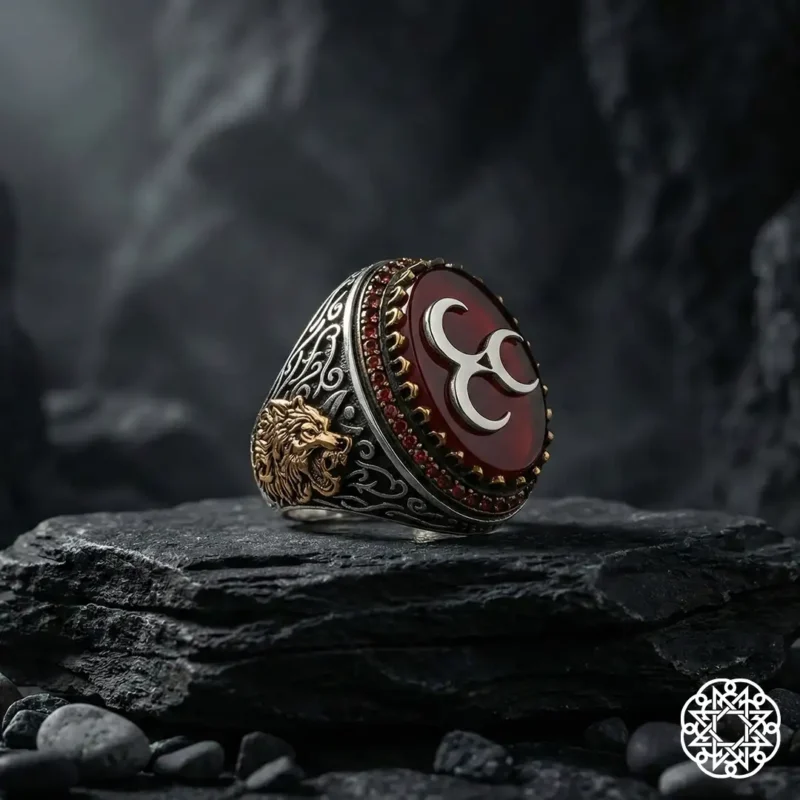 h1 3 Hilal Ve Kurt Gümüş Yüzük Modeli