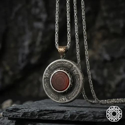 ı1 Ayetel Kürsü Felak Nas İhlas Gümüş Kolye Modeli