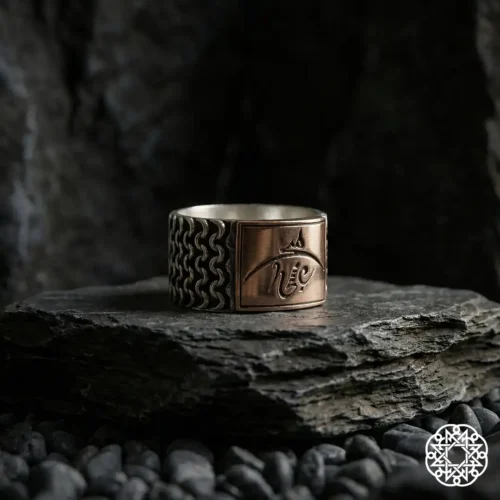 k1 Zırh Hiç Gümüş Yüzük Modeli