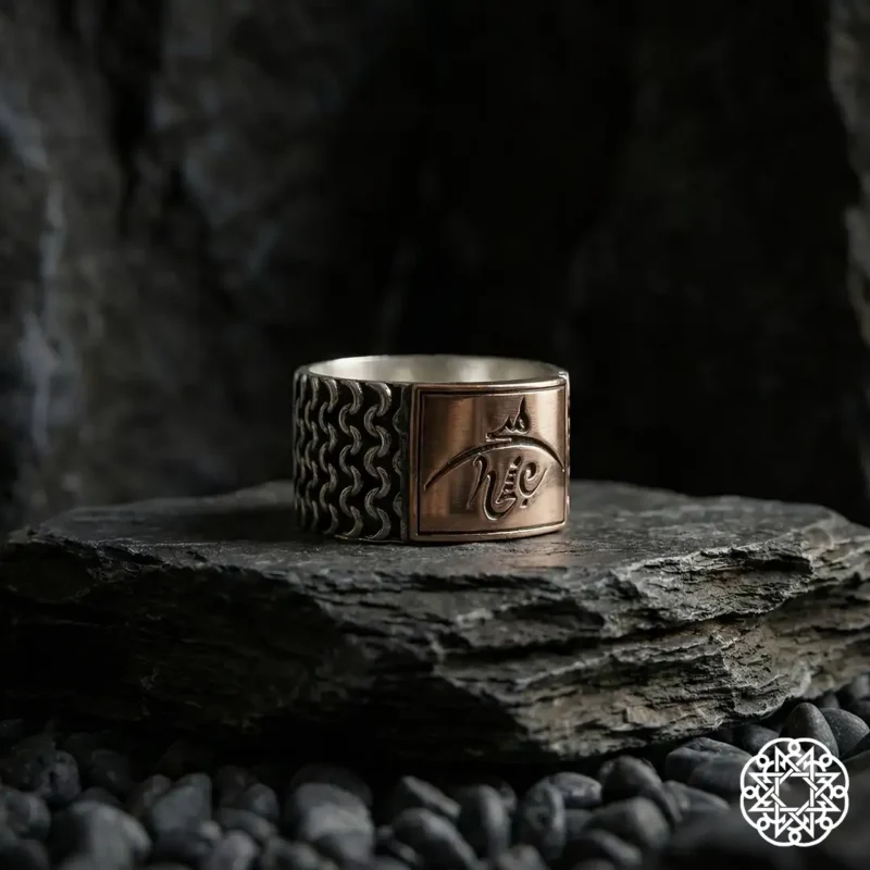 k1 Zırh Hiç Gümüş Yüzük Modeli