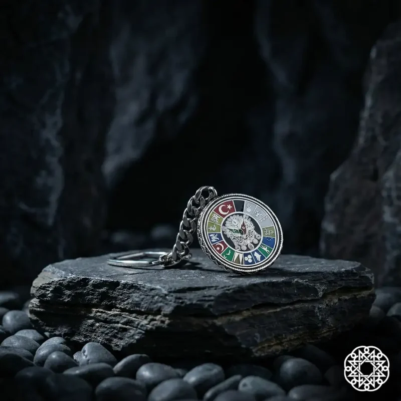 Türk İmparatorluğu Gümüş Anahtarlık Modeli