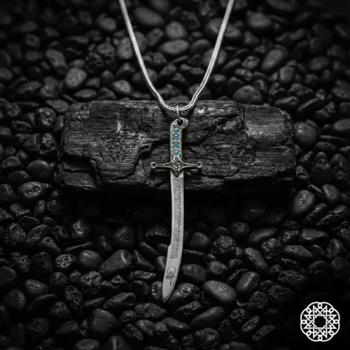 Fatih Sultan Mehmet Han Kılıcı Gümüş Kolye