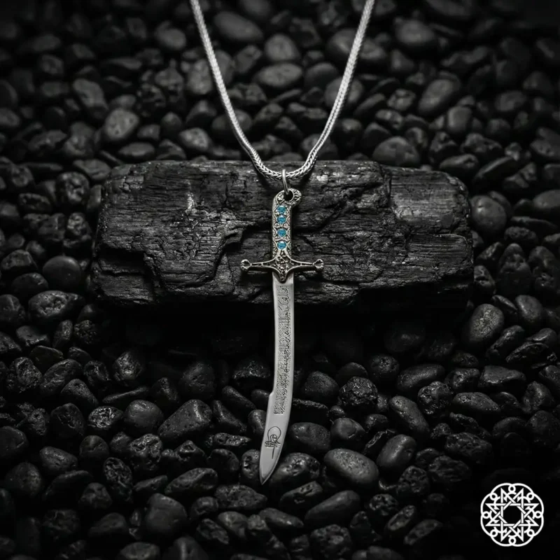 Fatih Sultan Mehmet Han Kılıcı Gümüş Kolye