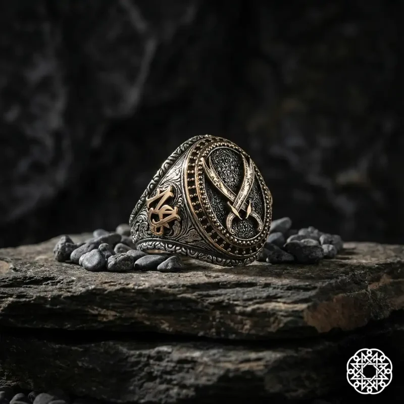 Zülfikar Aslan İsimli Gümüş Yüzük Modeli