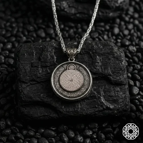 Dualı Resimli Gümüş Kolye