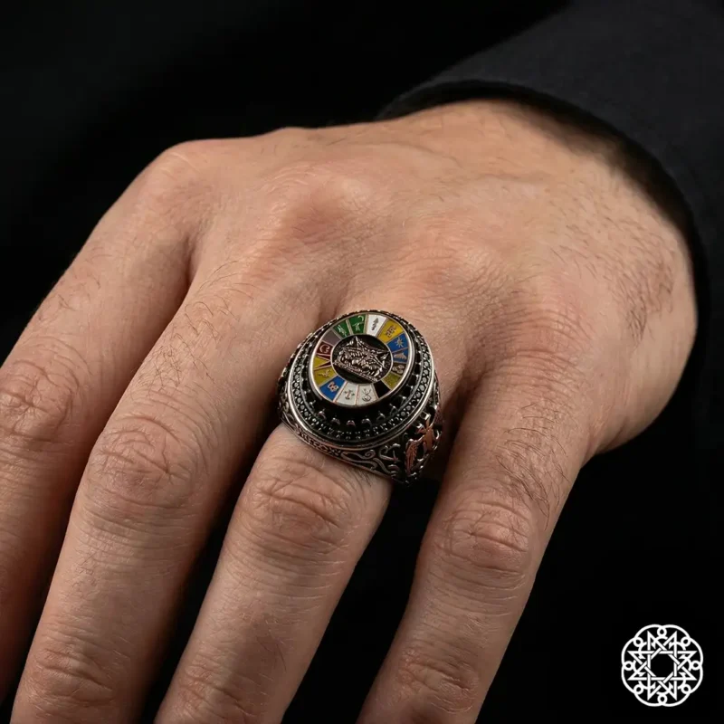 Turan 16 Türk Devleti & Bozkurt Gümüş Yüzük