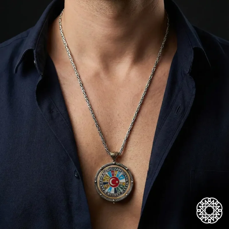 İstikamet Turan Gümüş Kolye Modeli