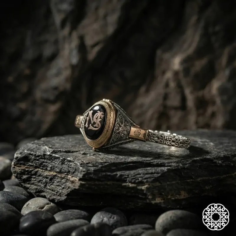 Allah’ım Onu Değerli Kıl Gümüş Erkek Bileklik Modeli