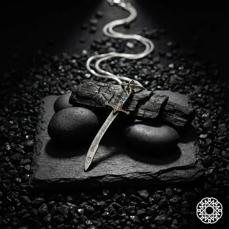 Fatih Sultan Mehmet Han Kılıcı Gümüş Kolye