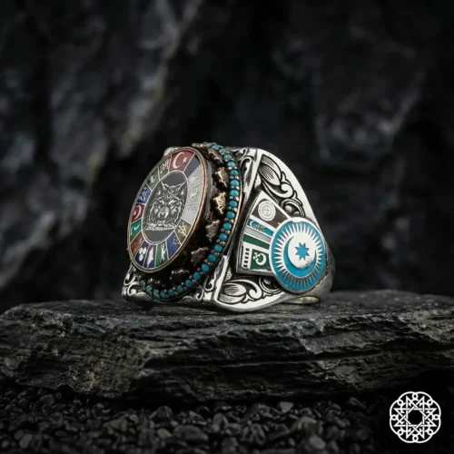 2 Emanet Türk Teşkilatı Gümüş Yüzük Modeli