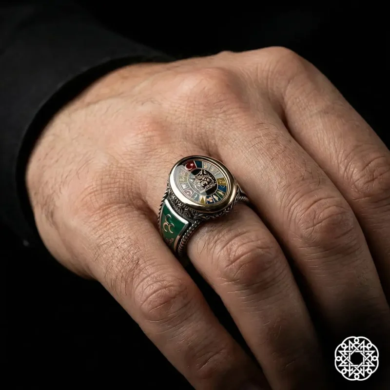 Ecdat Gümüş Erkek Yüzük Modeli