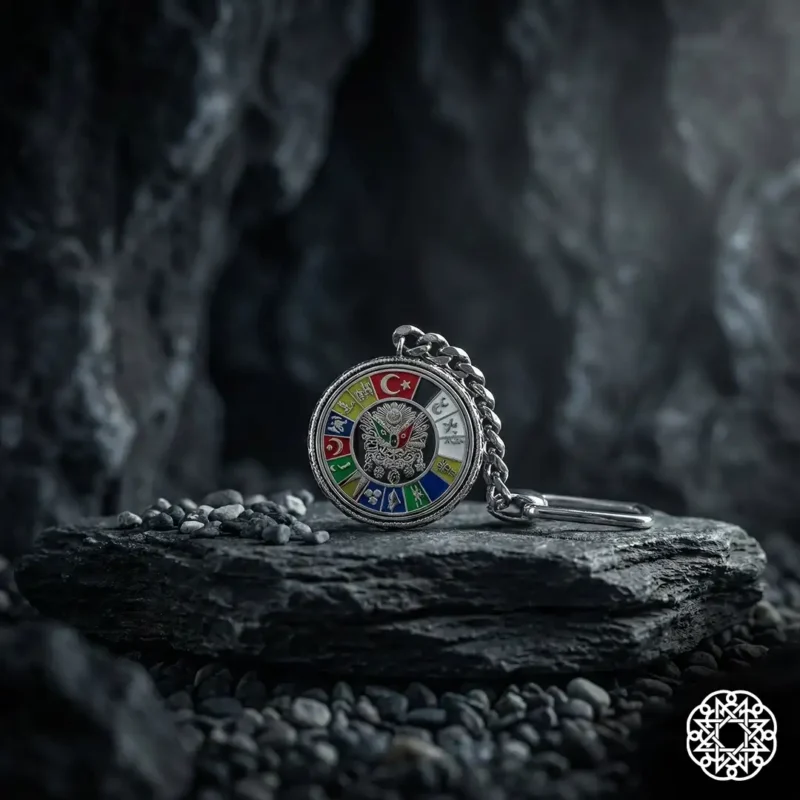 Türk İmparatorluğu Gümüş Anahtarlık Modeli