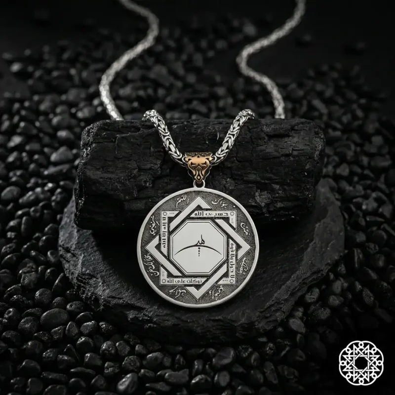Ayetel Kürsi Esma Ül Hüsna Ve Hiç Gümüş Kolye