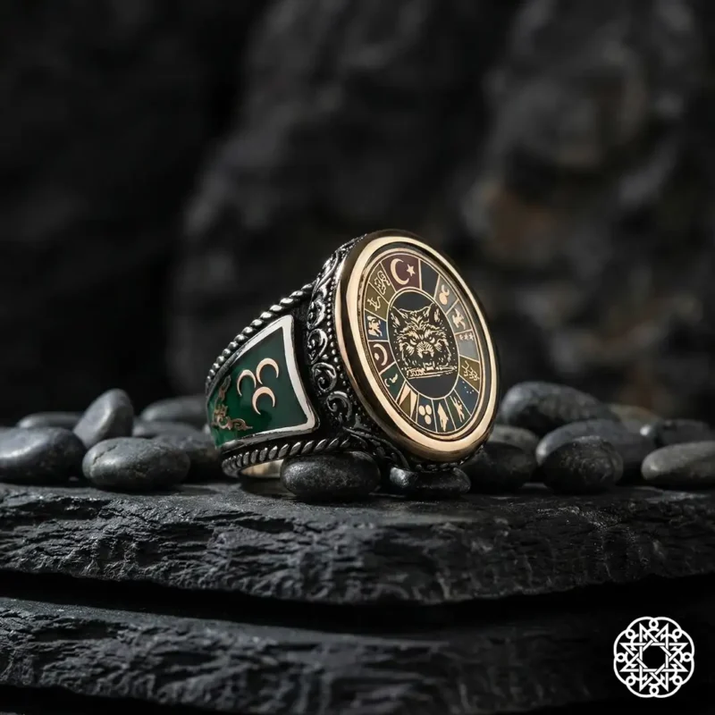 Ecdat Gümüş Erkek Yüzük Modeli