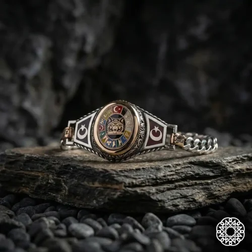 1 Türk İmparatorluğu Gümüş Bileklik Modeli