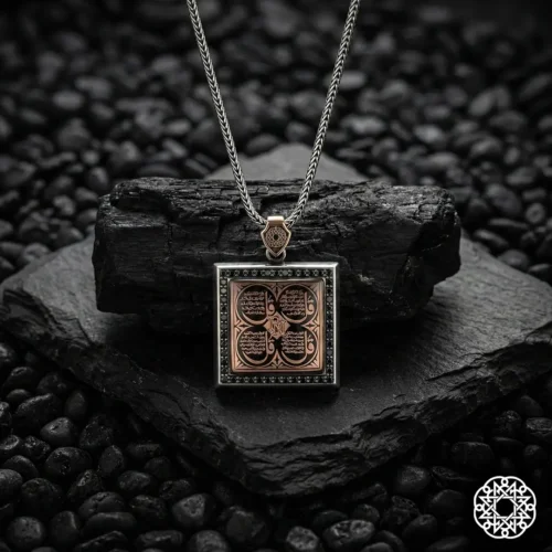 2 Koruma Duaları Gümüş Kolye Modeli