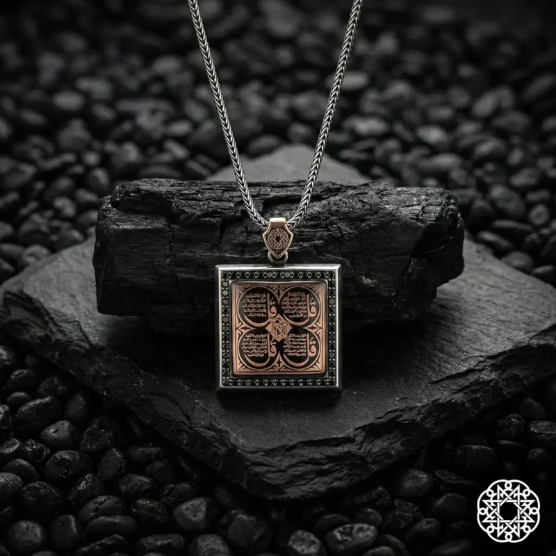 Koruma Duaları Gümüş Kolye Modeli