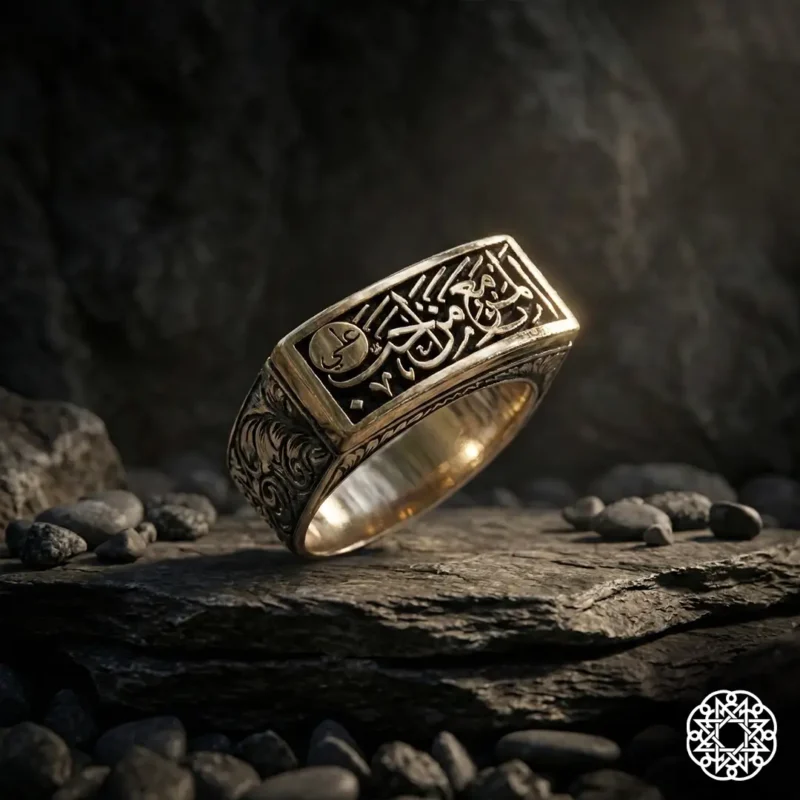 Kişi Sevdiğiyle Beraberdir Gümüş Yüzük Set